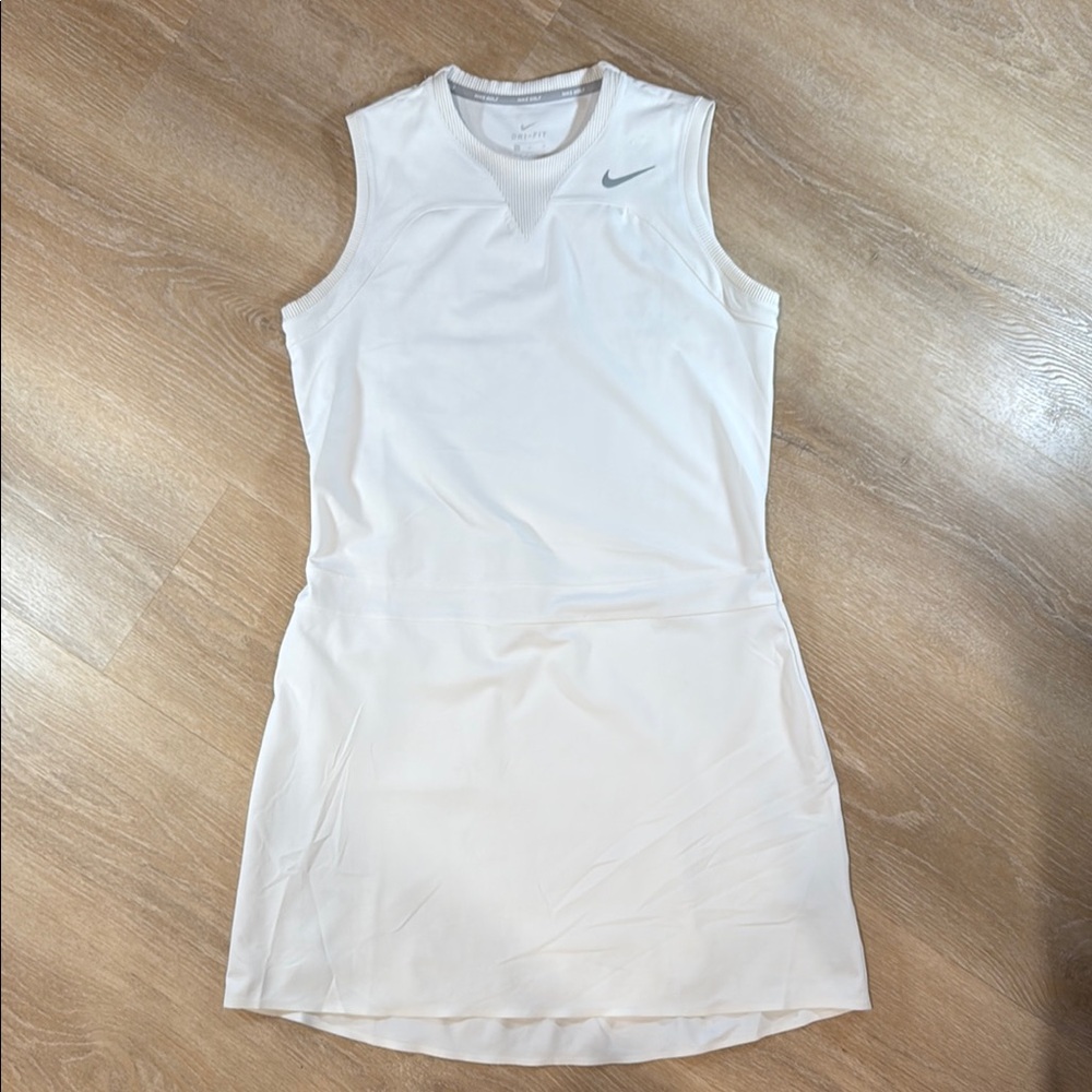 Nike White Sleeveless Sheath Dress